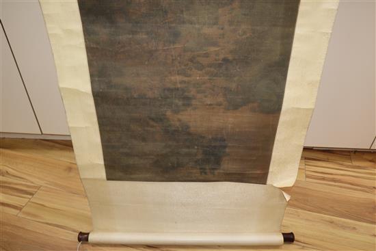 A Chinese scroll painting